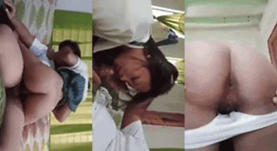 gadis berkacamata asik di kamar sama kaka sepupu nya